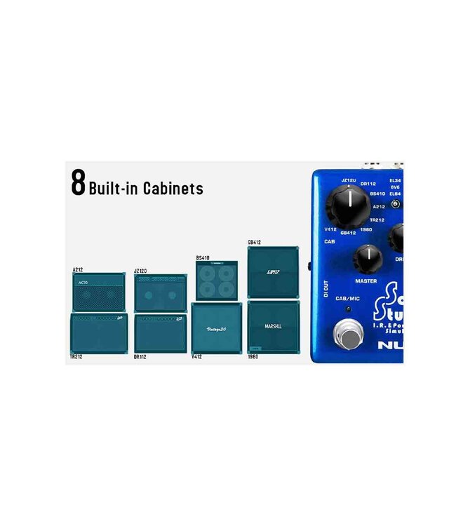 NUX Solid Studio Amp & Cab Simulator Pedal | Roxy Music