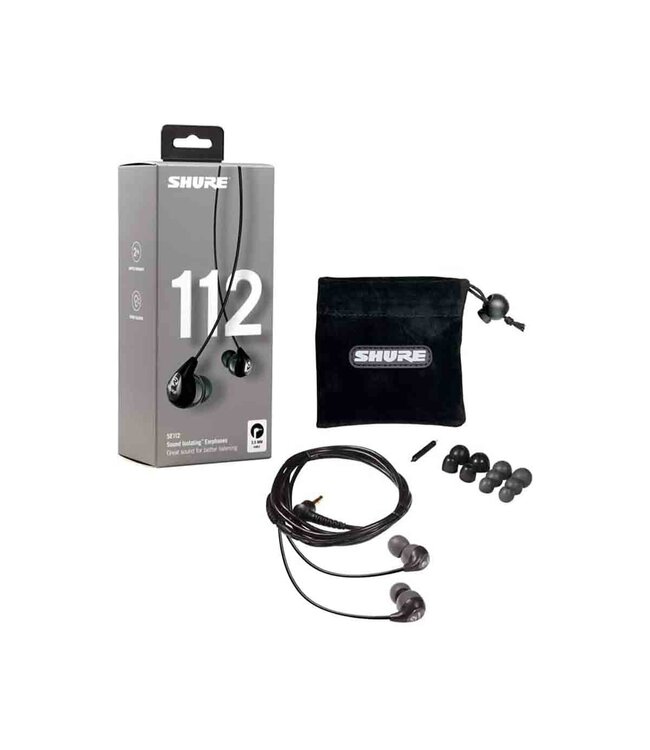 Shure SE112 Sound Isolating Earphones - Black