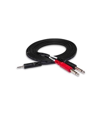 Hosa Hosa Y Cable 3.5MM (Stereo) TRSM to Dual 1/4 (Mono) TSM 10' - CMP159