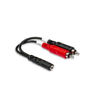 Hosa Hosa Y Cable 3.5MM TRSF to Dual RCA M Adaptor