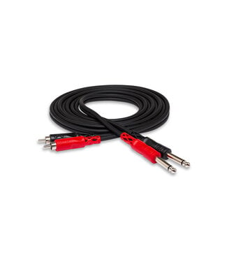 Hosa Hosa Dual 1/4" TSM To Dual RCA M Cable 1M - CPR201