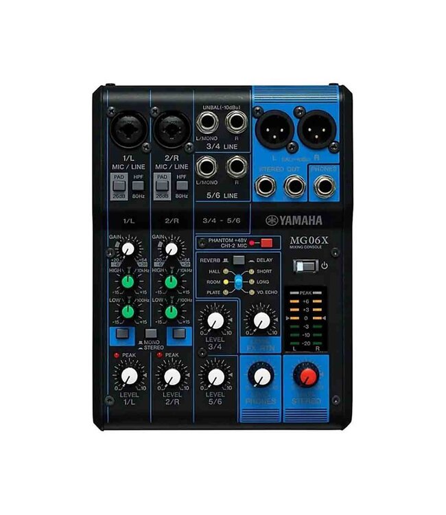 Yamaha MG06X 6-Channel Mixer Black