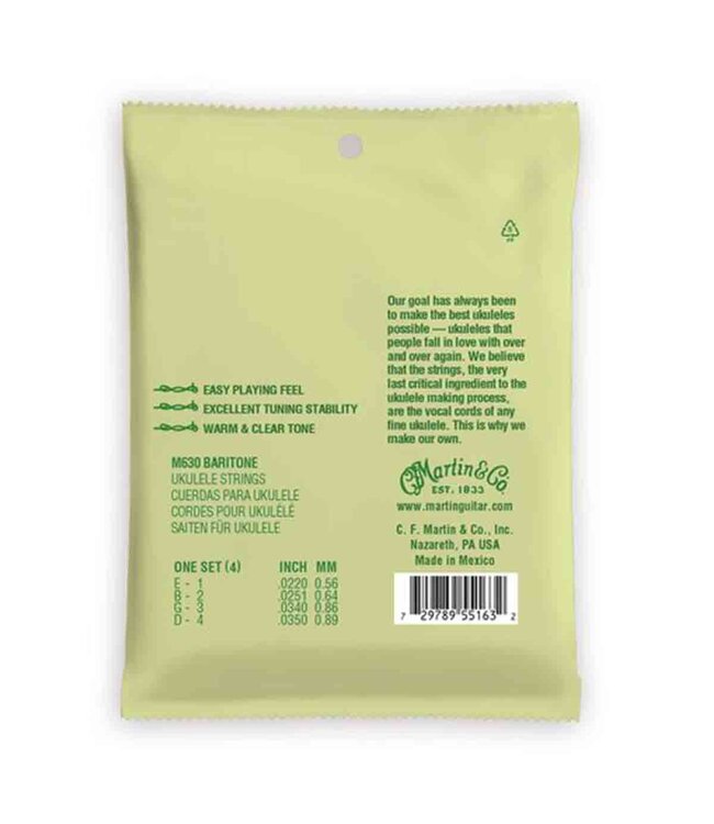 MARTIN BARITONE UKULELE STRINGS 56-89