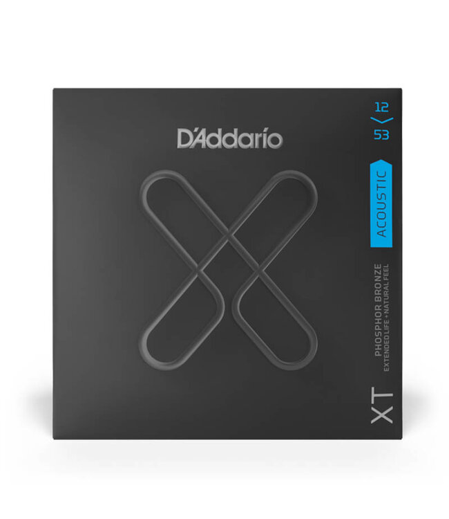 D'Addario Light XT PB Coated Acoustic Guitar Strings 12-53