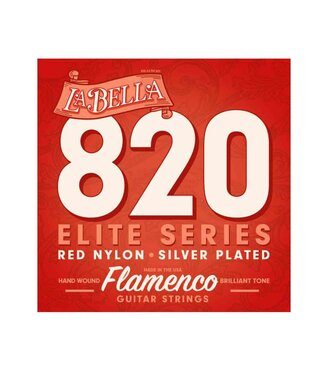 Labella LABELLA FLAMENCO RED NYLON/SILVER WOUND ACOUSTIC GUITAR STRINGS 28-42