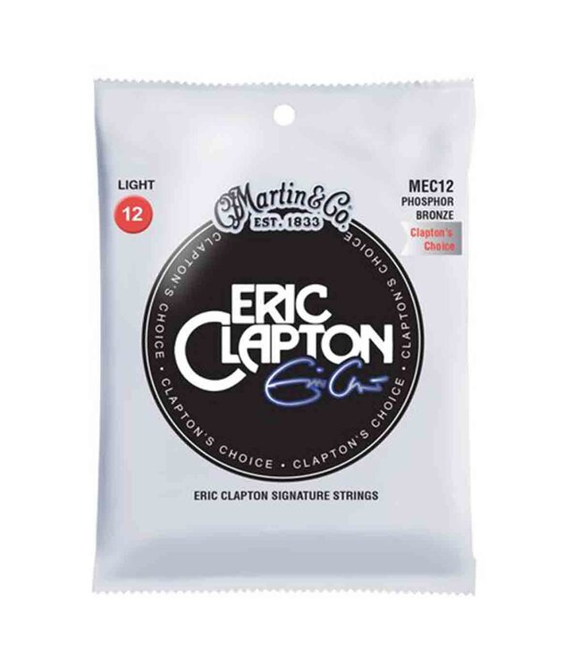 Martin MEC12 Clapton's Choice Phosphor Bronze Acoustic Guitar Strings - .012-.054 Light