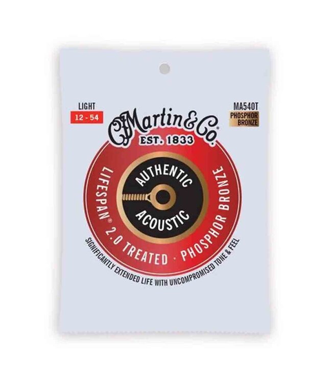 Martin Light Lifespan  PB Acoustic Guitar Strings 12-54