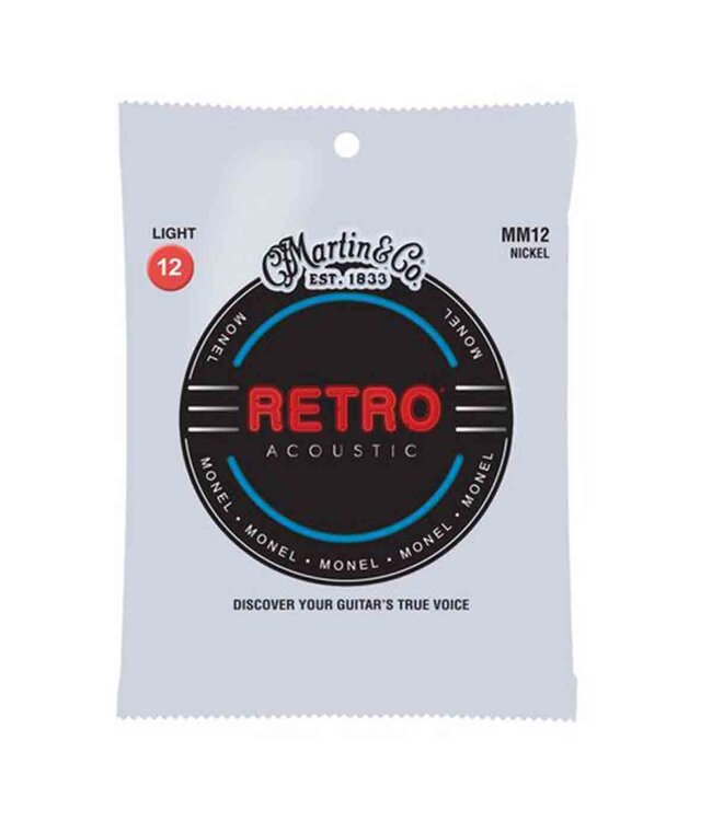 Martin MM12 Retro Acoustic Guitar Strings - .012-.054 Light