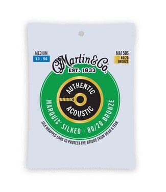 Martin Martin Medium Silked 80/20 Acoustic Guitar Strings 13-56