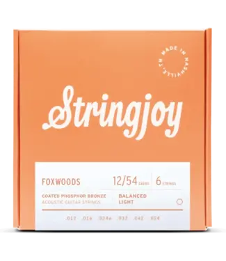 Stringjoy Stringjoy Foxwoods Light Coated PB Acoustic Guitar Strings 12-54