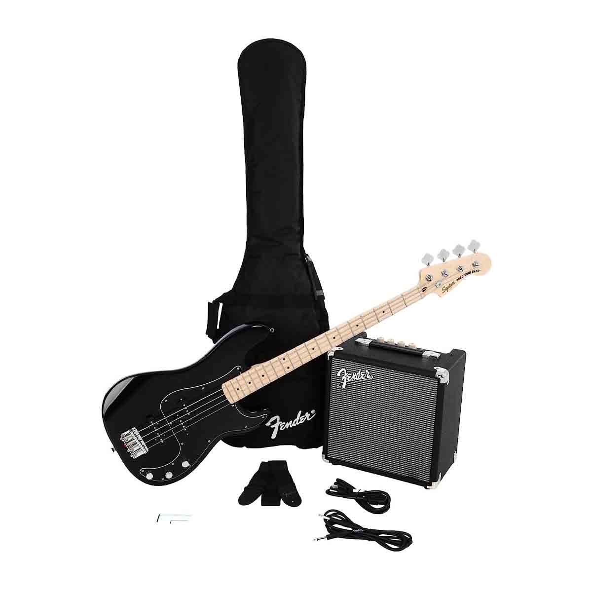 Squier Affinity Series Precision Bass PJ Pack Black - Roxy Music