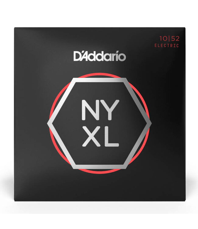 D'Addario NYXL1052 NYXL Nickel Wound Electric Guitar Strings - .010-.052 Light Top/Heavy Bottom