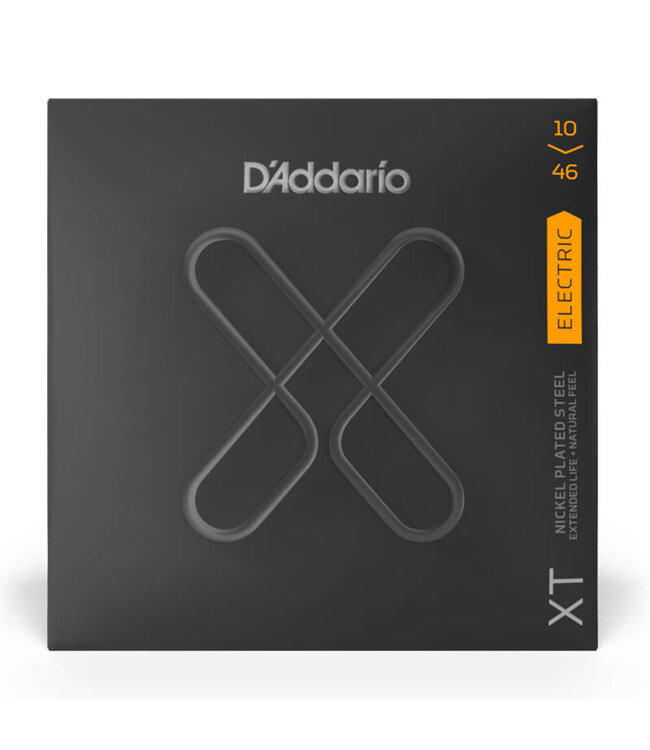 D'Addario XTE1046 XT Nickel Wound Electric Guitar Strings - .010-.046 Regular Light