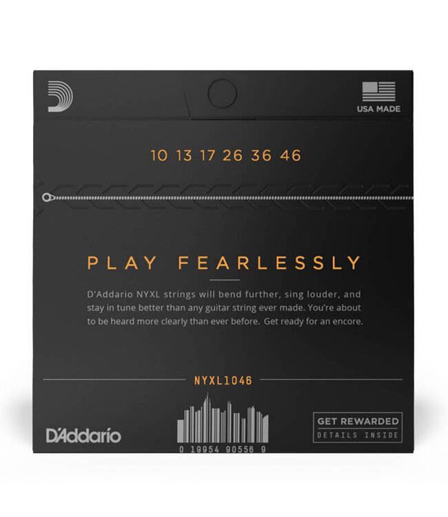 D'Addario NYXL Electric Guitar Strings - .010-.046 Regular Light