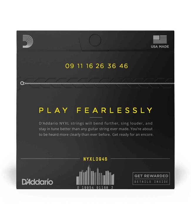 D'Addario NYXL0946 NYXL Nickel Wound Electric Guitar Strings - .009-.046 Super Light Top/Regular Bottom