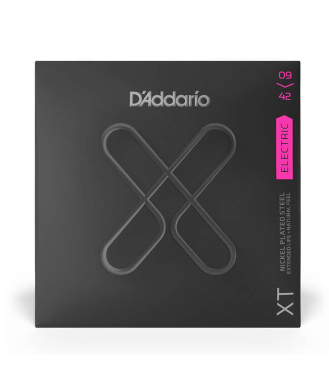 D'Addario XTE0942 XT Nickel Wound Electric Guitar Strings - .009-.042 Super Light