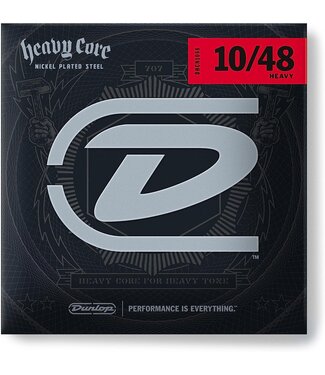Dunlop Dunlop DHCN1048 Heavy Core NPS Electric Guitar Strings - .010-.048 Heavy
