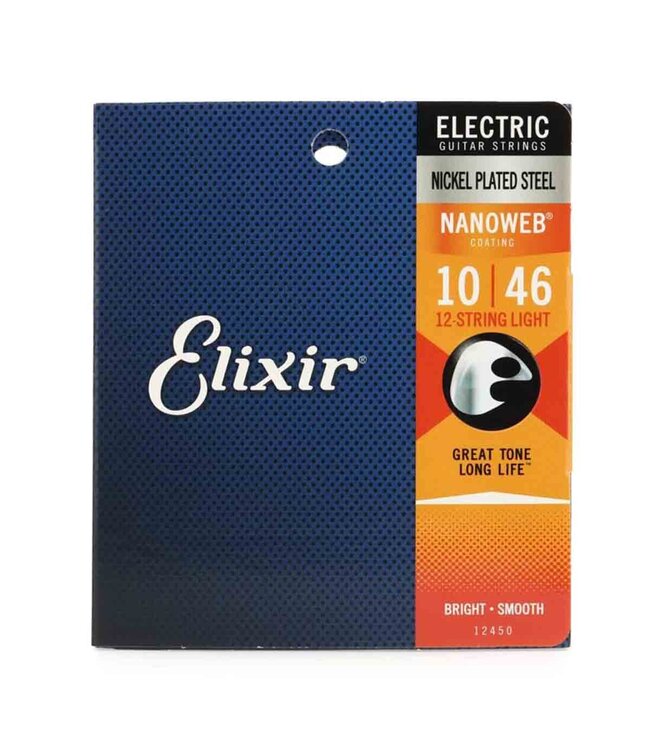 Elixir Light NPS Nanoweb 12 String Electric Guitar 10-46