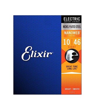 Elixir Elixir Strings 12052 Nanoweb Electric Guitar Strings - .010-.046 Light