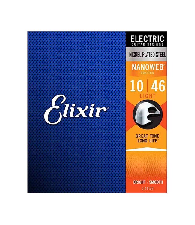 Elixir 12052 Light NPS Nanoweb Electric Guitar Strings 10-46