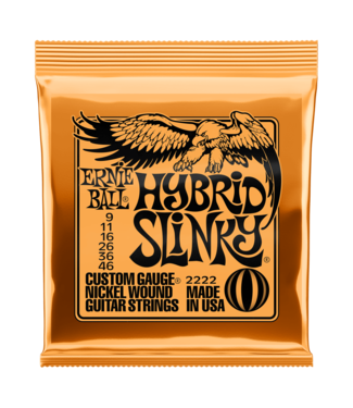 Ernie Ball Ernie Ball 2222 Hybrid Slinky Electric Guitar Strings - .009-.046