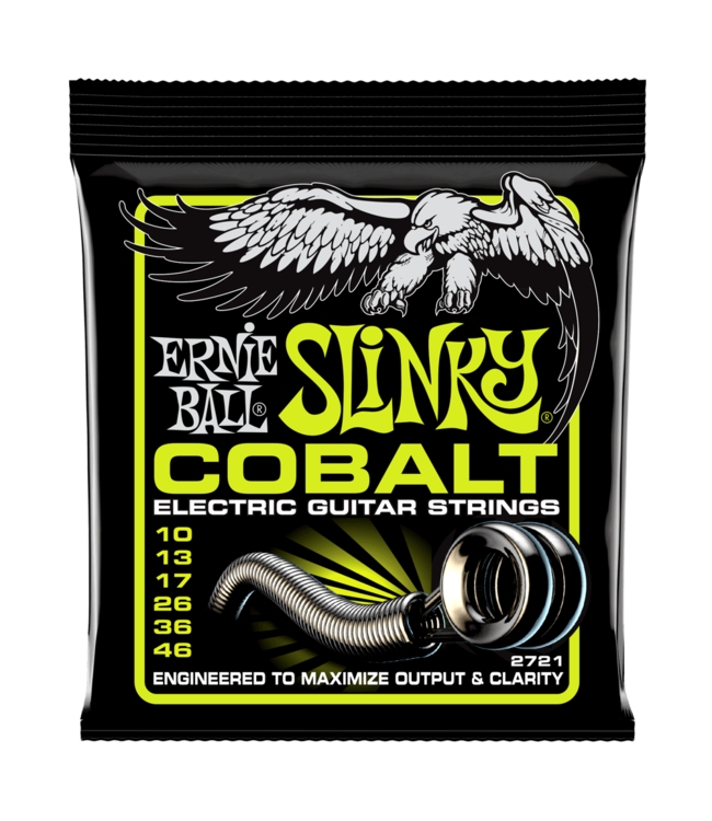 Ernie Ball 2721 Regular Slinky Cobalt Electric Guitar Strings - .010-.046