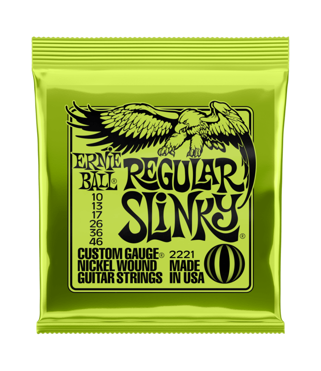 Ernie Ball Regular Slinky Nickel Electric Guitar Strings 10-46