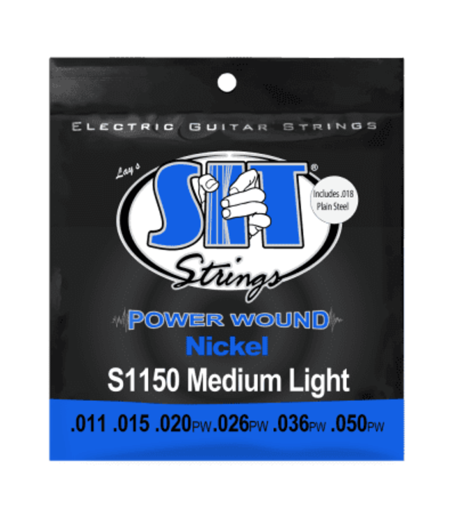 SIT Medium Light Powerwound Nickel Electric Guitar Strings 11-50