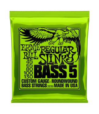 Ernie Ball Ernie Ball 2836 Regular Slinky Nickel Wound Electric Bass Guitar Strings - .045-.130 5-string