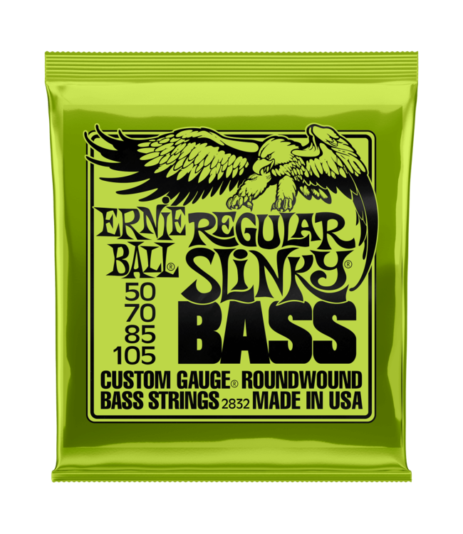 Ernie Ball 2832 Regular Slinky Nickel Wound Electric Bass Guitar Strings - .050-.105