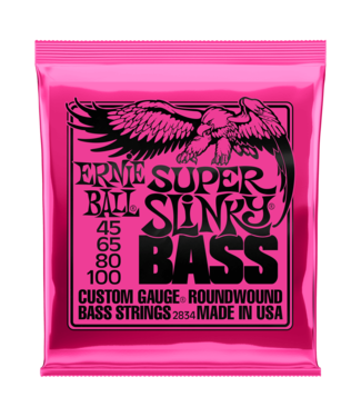 Ernie Ball Ernie Ball 2834 Super Slinky Nickel Wound Electric Bass Guitar Strings - .045-.100