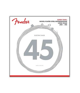 Fender Fender 7250's Nickel Plated Bass Guitar Strings - .045 - .100, Medium Light