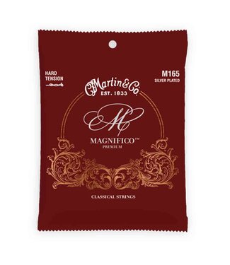 Martin Martin M165 Hard Tension Silverplated Plain End Classical Guitar Strings 26-43