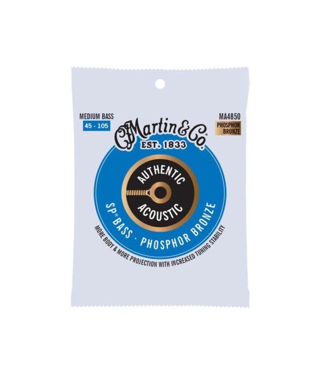 MARTIN MEDIUM SP PB ACOUSTIC BASS STRINGS 45-105