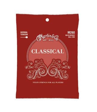 Martin Martin M260 Normal Tension 80/20 Ball End Bronze Classical Guitar Strings 28-43