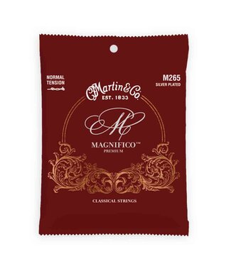 Martin Martin M265 Classical Magnifico Premium Silver-Plated Tie End Guitar Strings - Normal Tension