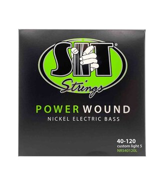 SIT (S.I.T.) SIT CUSTOM LIGHT POWERWOUND NICKEL 5 STRING BASS GUITAR 40-120