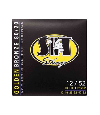 SIT (S.I.T.) SIT Light Golden Bronze 80/20 Acoustic Guitar Strings 12-52