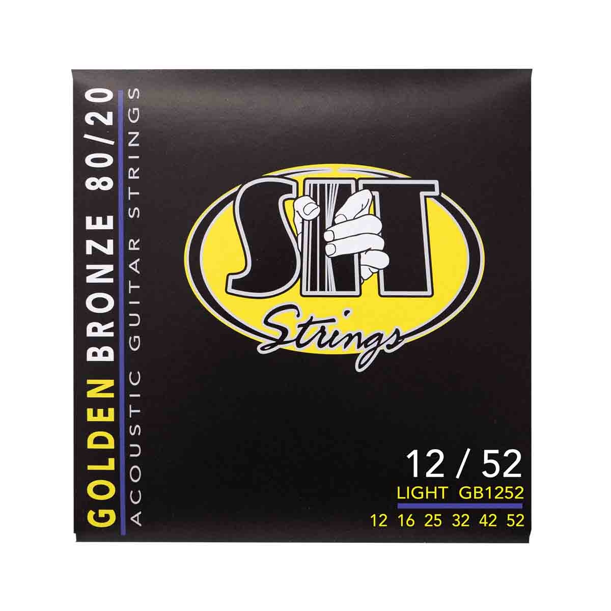 Sitlight SIT LIGHT GOLDEN BRONZE 80/20 ACOUSTIC GUITAR STRINGS 12-52 - Roxy Music