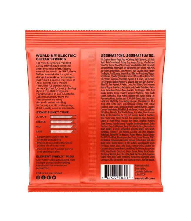 Ernie Ball 2615 Skinny Top Heavy Bottom Slinky Nickel-wound Electric Guitar String - .010-.062, 7-string