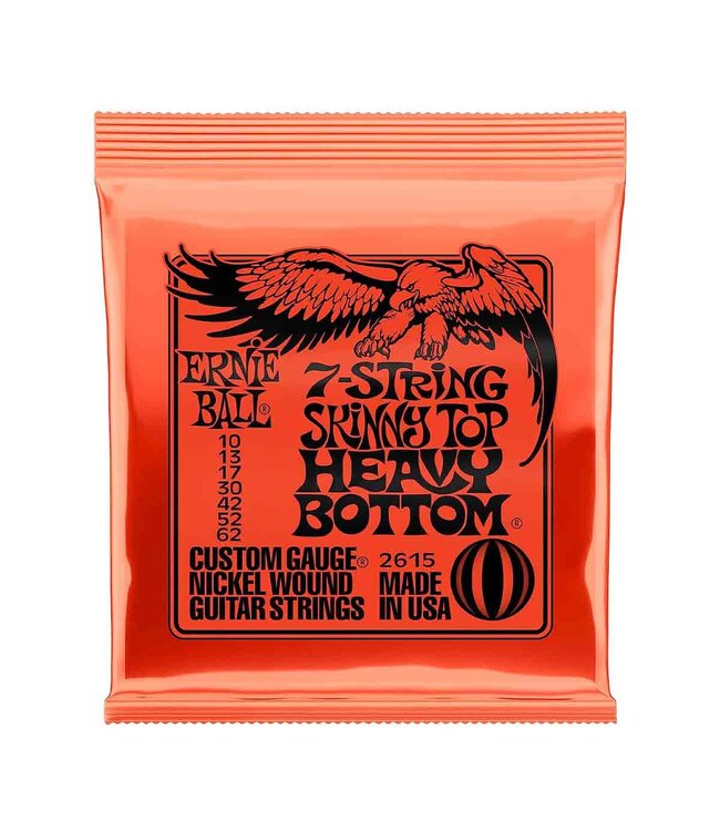 Ernie Ball 2615 Skinny Top Heavy Bottom Slinky Nickel-wound Electric Guitar String - .010-.062, 7-string