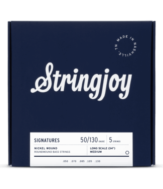 Stringjoy Stringjoy Signatures Medium Nickel Long Scale 5 String Bass Guitar Strings 50-130