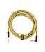 Fender Deluxe Series Straight to Right Angle Instrument Cable - 15-Foot Tweed