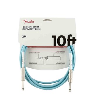 Fender Fender Original Series Straight to Straight Instrument Cable - 10-foot, Daphne Blue