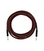 Fender Professional Series Straight to Straight Instrument Cable - 15 foot Red Tweed