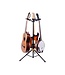 Hercules GS432BPLUS PLUS Series Universal AutoGrip Tri Guitar Stand with Foldable Backrest