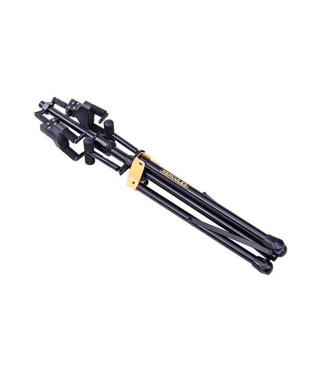 Hercules Auto Grip Double Guitar Stand with Foldable Backrest