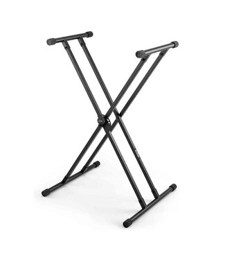 On-Stage Lok-Tight Double X-Style Bullet Nose Keyboard Stand KS8191