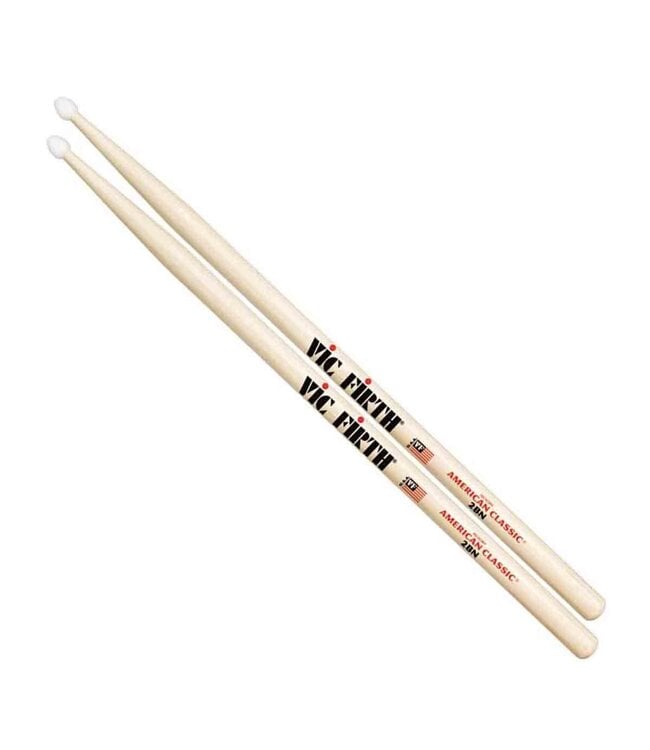 Vic Firth American Classic 2B Hickory Nylon Tip Drumsticks