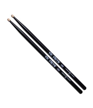 Vic Firth 5A Wood Tip Black Drumsticks